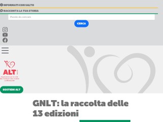 Screenshot sito: Giornata Nazionale Lotta alla Trombosi
