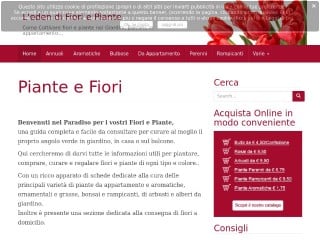 Screenshot sito: Edendeifiori.it