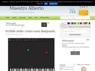 Screenshot sito: Maestro Alberto