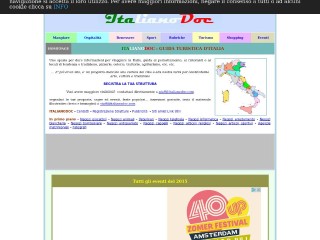 Screenshot sito: Italiano Doc