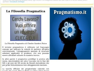 Screenshot sito: Pragmatismo.it