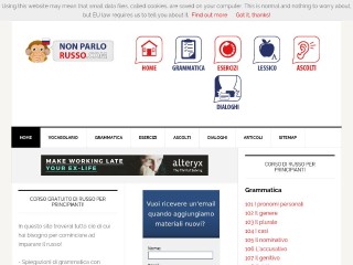 Screenshot sito: NonParloRusso.com