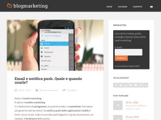 Screenshot sito: Blog Marketing
