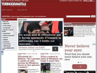 Screenshot sito: Torinogranata.it