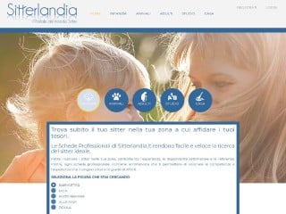 Screenshot sito: Sitterlandia