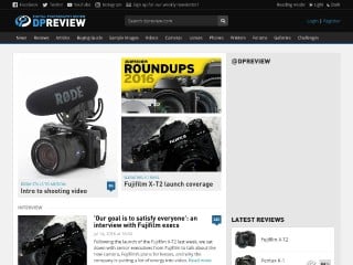 Screenshot sito: Digital Photography Review