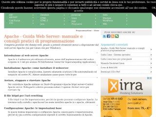Screenshot sito: Guida a Apache WebMasterPoint