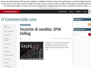 Screenshot sito: Ilcommerciale.com