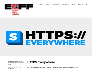 Screenshot sito: HTTPS Everywhere