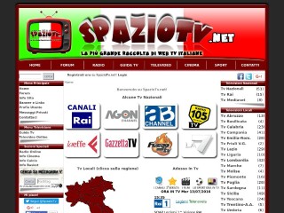Screenshot sito: SpazioTV