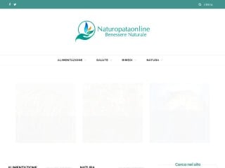 Screenshot sito: Naturopataonline.org