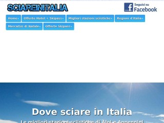 Screenshot sito: Sciareinitalia.it
