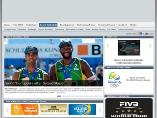 Screenshot sito: FIVB BeachVolleyball