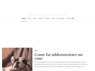 Screenshot sito: Petsblog