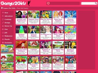 Screenshot sito: Games2girls.com