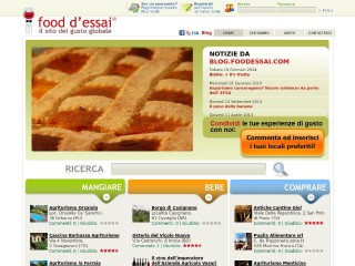 Screenshot sito: Food d'essai