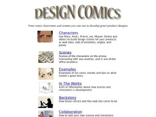 Screenshot sito: Designcomics.org