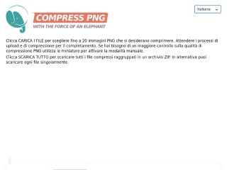 Screenshot sito: Compress PNG