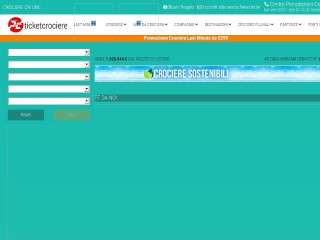 Screenshot sito: Ticketcrociere.it