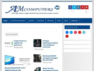 Screenshot sito: AMcomputers