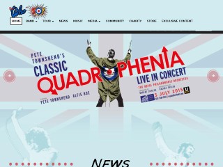 Screenshot sito: The Who