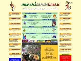 Screenshot sito: Orchestre Italiane