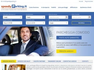 Screenshot sito: Speedyparking.it
