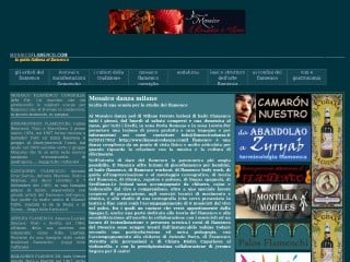 Screenshot sito: MosaicoFlamenco