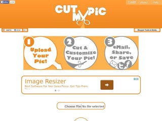 Screenshot sito: CutMyPic