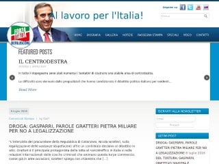 Screenshot sito: Maurizio Gasparri