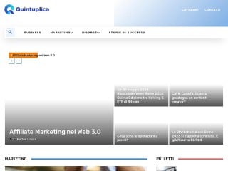 Screenshot sito: Quintuplica
