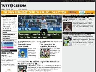 Screenshot sito: Tutto Cesena