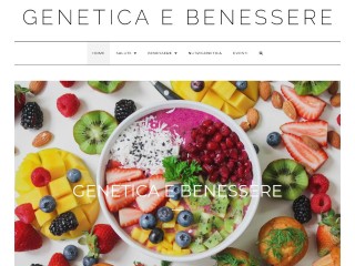 Screenshot sito: Genetica e Benessere