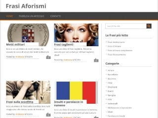Screenshot sito: Frasi-aforismi.it