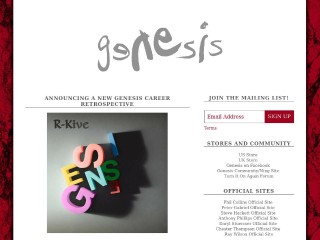 Screenshot sito: Genesis