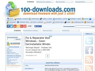 Screenshot sito: 100-Downloads.com