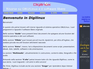Screenshot sito: Digilinux
