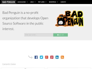 Screenshot sito: Bad Penguin
