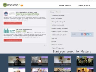 Screenshot sito: MasterIN.it