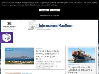 Screenshot sito: InformazioniMarittime.it