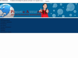 Screenshot sito: Pianeta Azzurro