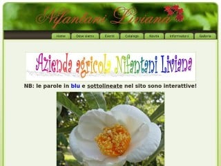 Screenshot sito: Il giardino le passioni