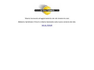 Screenshot sito: Stratennis.com
