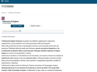 Screenshot sito: Il Sansoni Inglese