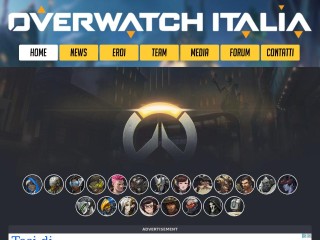 Screenshot sito: Overwatch Italia