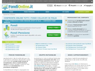 Screenshot sito: Fondi online