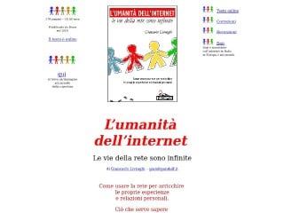 Screenshot sito: L’umanità dell’internet