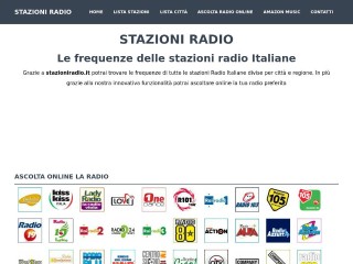 Screenshot sito: Stazioniradio.it