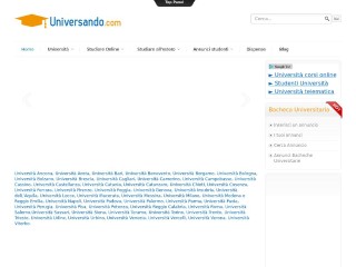 Screenshot sito: Universando.com