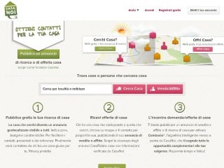 Screenshot sito: Casanoi.it